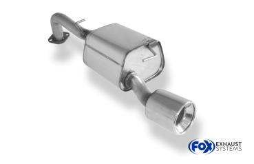 Endschalldämpfer einseitig passend an original Stoßstange - 1x100 Typ 13 passend für: Toyota Yaris Yaris XP9 ab 06 1,8l TS 98kW